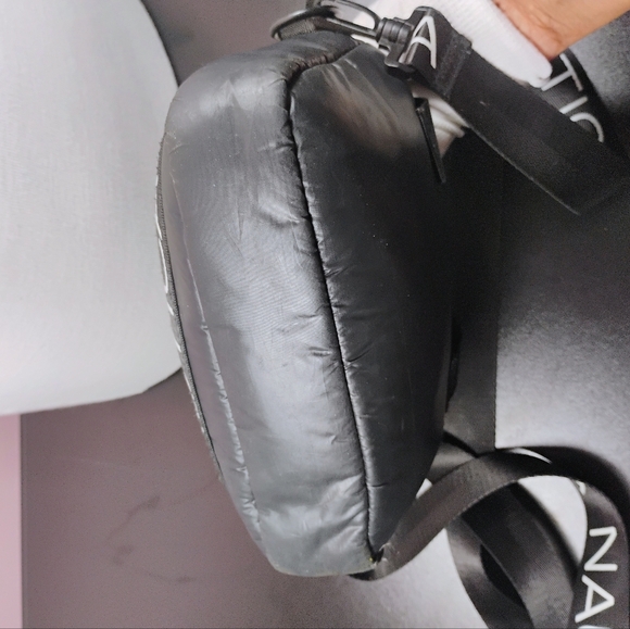 Nautica Black Nylon Crossbody Belt Bag Adjustable Strap - Picture 15 of 17